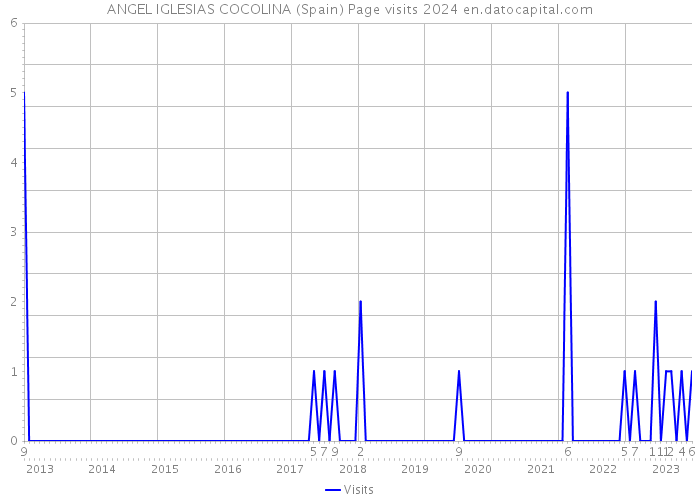 ANGEL IGLESIAS COCOLINA (Spain) Page visits 2024 