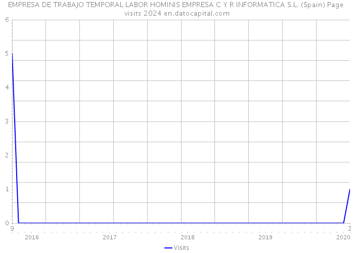 EMPRESA DE TRABAJO TEMPORAL LABOR HOMINIS EMPRESA C Y R INFORMATICA S.L. (Spain) Page visits 2024 