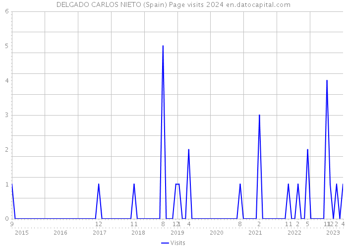 DELGADO CARLOS NIETO (Spain) Page visits 2024 