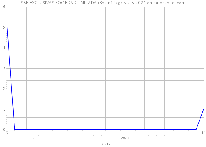 S&B EXCLUSIVAS SOCIEDAD LIMITADA (Spain) Page visits 2024 