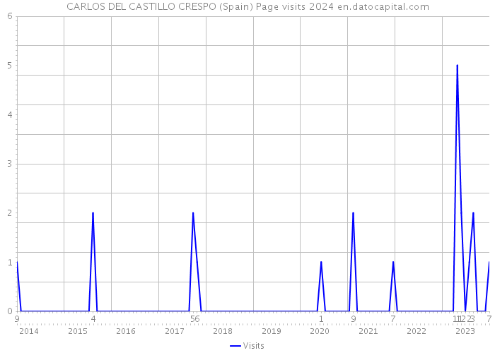 CARLOS DEL CASTILLO CRESPO (Spain) Page visits 2024 