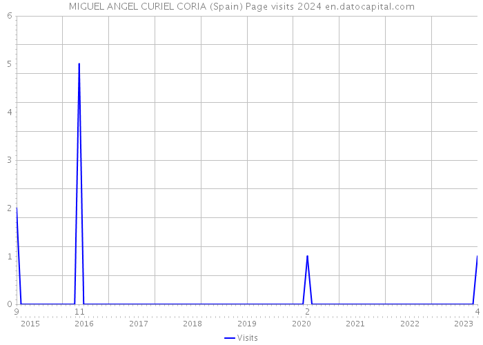 MIGUEL ANGEL CURIEL CORIA (Spain) Page visits 2024 