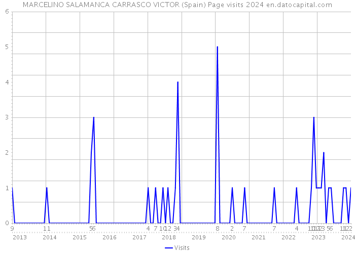 MARCELINO SALAMANCA CARRASCO VICTOR (Spain) Page visits 2024 