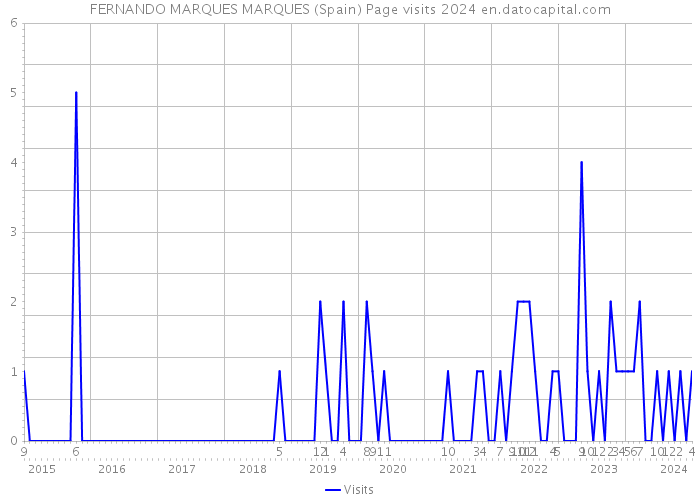 FERNANDO MARQUES MARQUES (Spain) Page visits 2024 