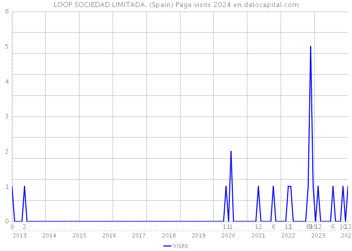 LOOP SOCIEDAD LIMITADA. (Spain) Page visits 2024 