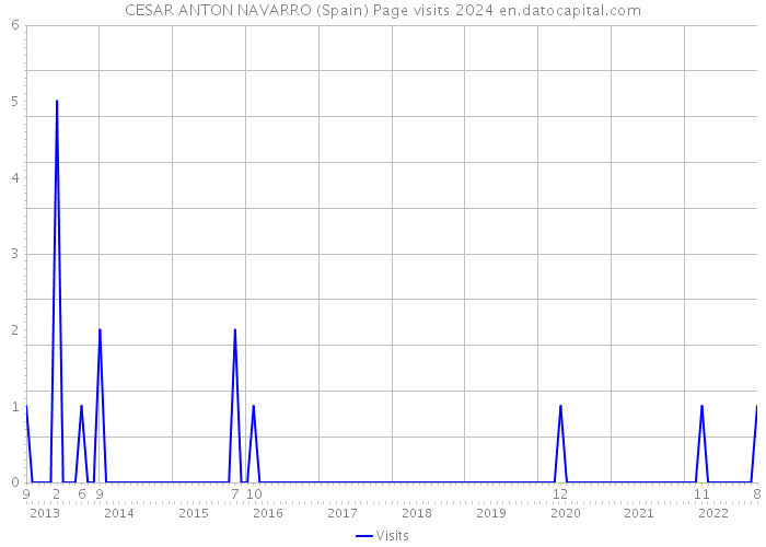CESAR ANTON NAVARRO (Spain) Page visits 2024 