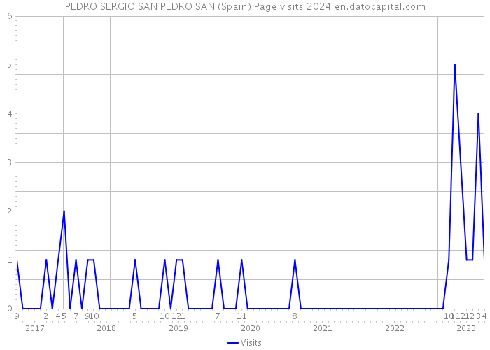 PEDRO SERGIO SAN PEDRO SAN (Spain) Page visits 2024 