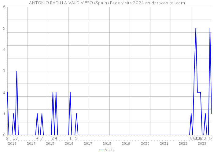 ANTONIO PADILLA VALDIVIESO (Spain) Page visits 2024 