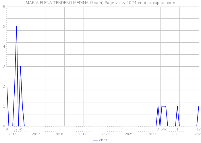 MARIA ELENA TENDERO MEDINA (Spain) Page visits 2024 