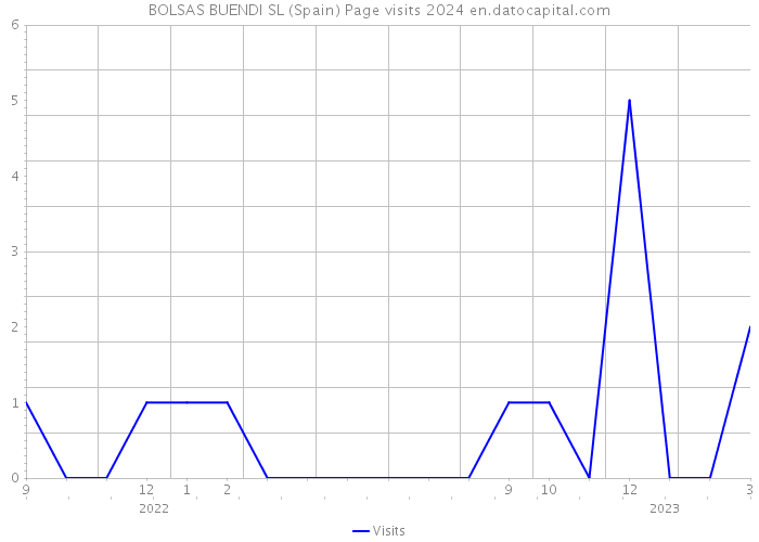 BOLSAS BUENDI SL (Spain) Page visits 2024 