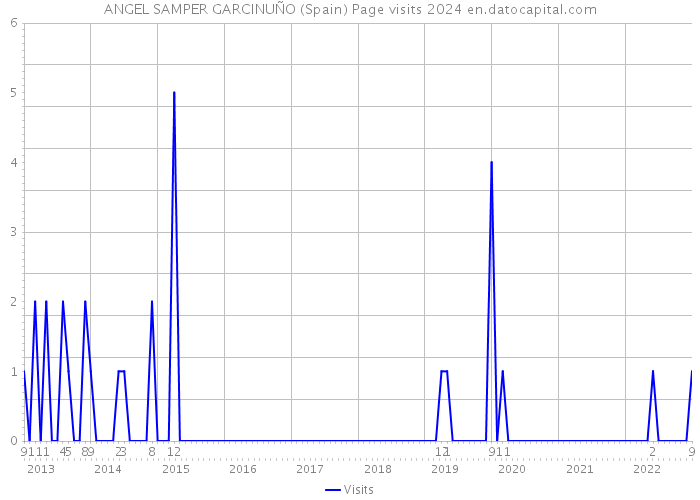 ANGEL SAMPER GARCINUÑO (Spain) Page visits 2024 