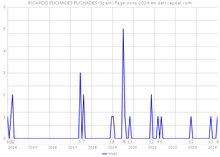 RICARDO PUCHADES PUCHADES (Spain) Page visits 2024 
