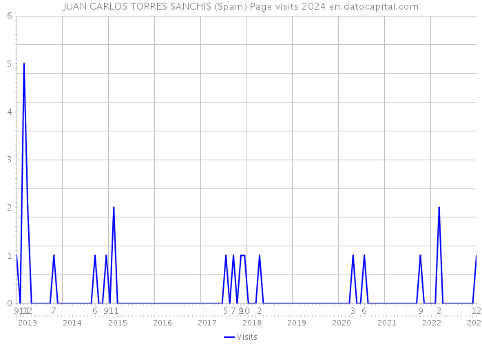 JUAN CARLOS TORRES SANCHIS (Spain) Page visits 2024 