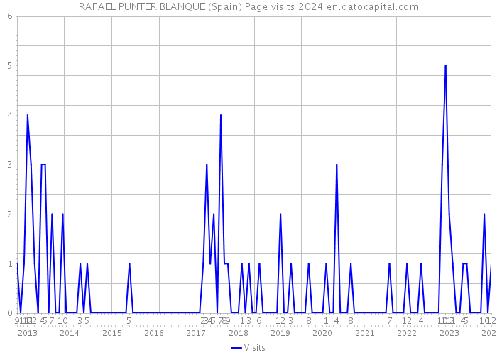 RAFAEL PUNTER BLANQUE (Spain) Page visits 2024 