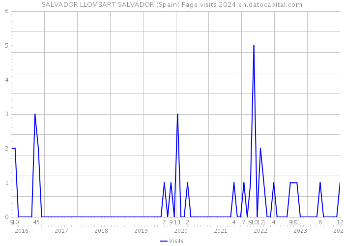SALVADOR LLOMBART SALVADOR (Spain) Page visits 2024 