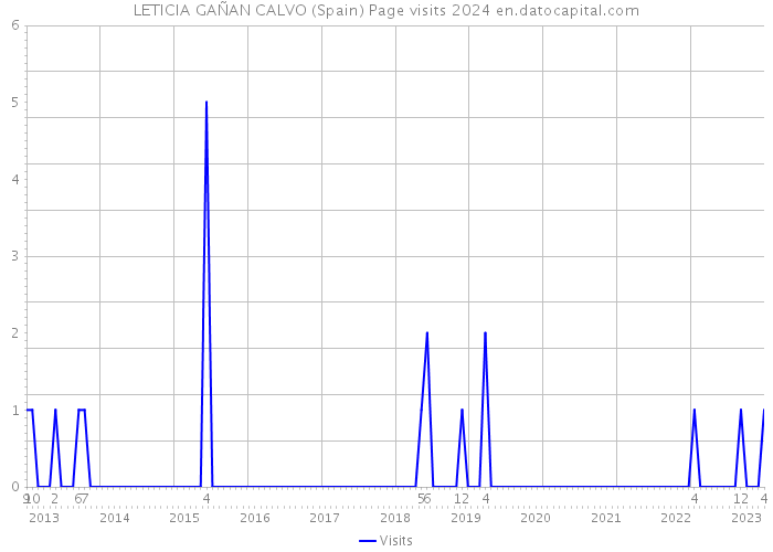 LETICIA GAÑAN CALVO (Spain) Page visits 2024 