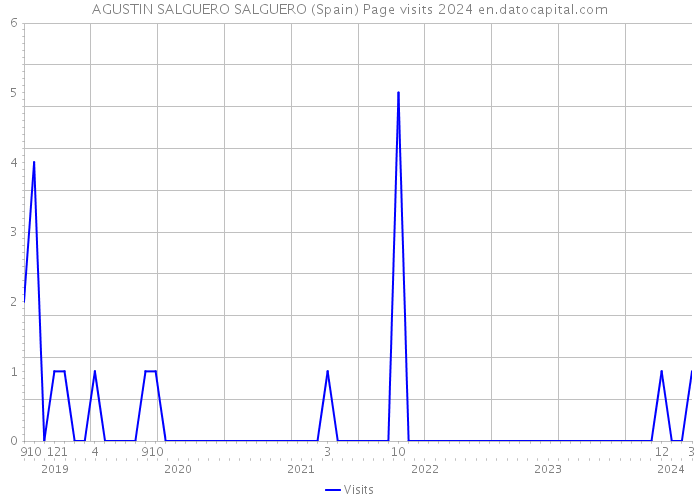AGUSTIN SALGUERO SALGUERO (Spain) Page visits 2024 