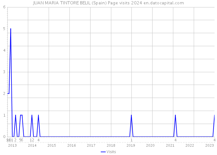 JUAN MARIA TINTORE BELIL (Spain) Page visits 2024 