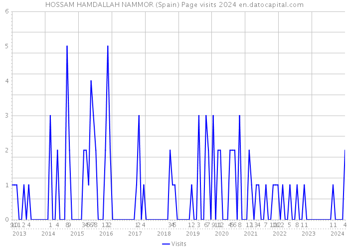 HOSSAM HAMDALLAH NAMMOR (Spain) Page visits 2024 
