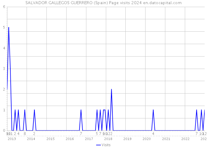 SALVADOR GALLEGOS GUERRERO (Spain) Page visits 2024 