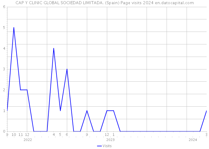 CAP Y CLINIC GLOBAL SOCIEDAD LIMITADA. (Spain) Page visits 2024 