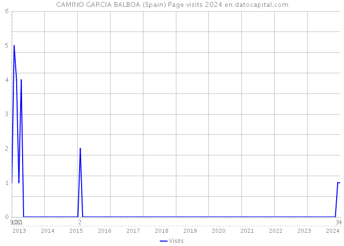 CAMINO GARCIA BALBOA (Spain) Page visits 2024 