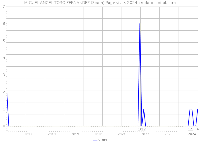 MIGUEL ANGEL TORO FERNANDEZ (Spain) Page visits 2024 