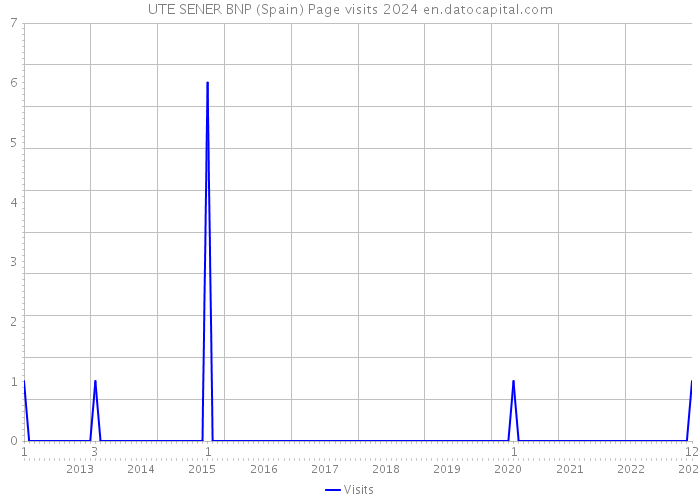 UTE SENER BNP (Spain) Page visits 2024 