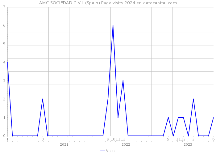 AMC SOCIEDAD CIVIL (Spain) Page visits 2024 