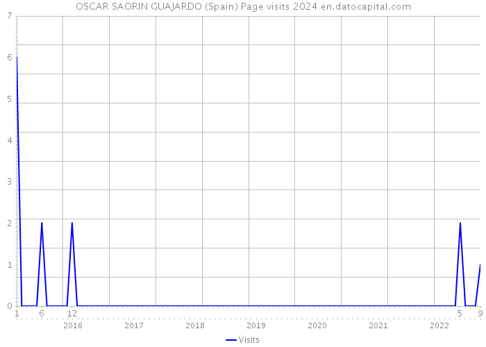 OSCAR SAORIN GUAJARDO (Spain) Page visits 2024 