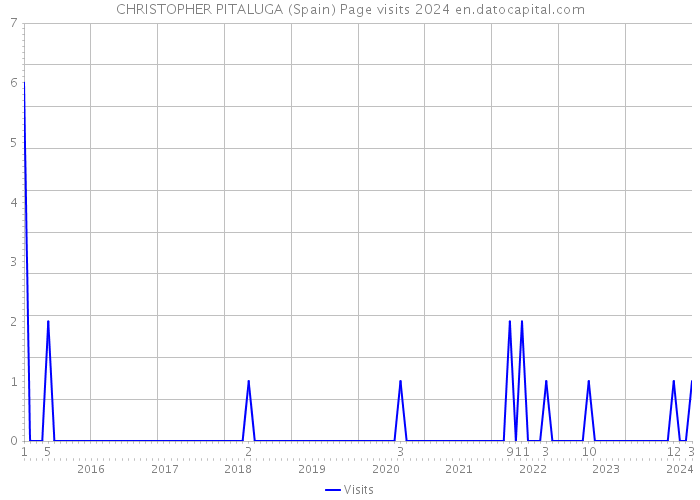 CHRISTOPHER PITALUGA (Spain) Page visits 2024 