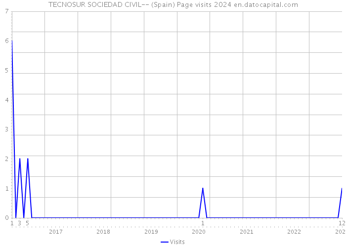 TECNOSUR SOCIEDAD CIVIL-- (Spain) Page visits 2024 