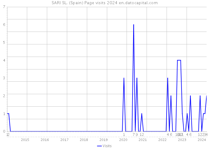 SARI SL. (Spain) Page visits 2024 