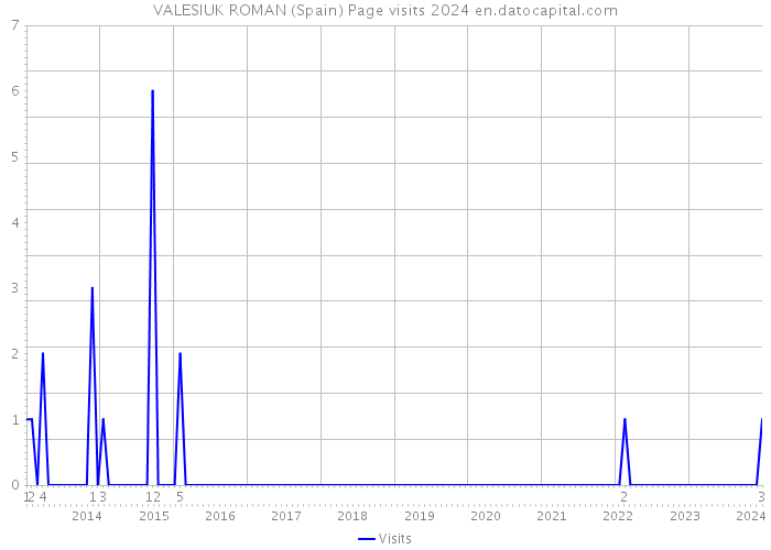 VALESIUK ROMAN (Spain) Page visits 2024 