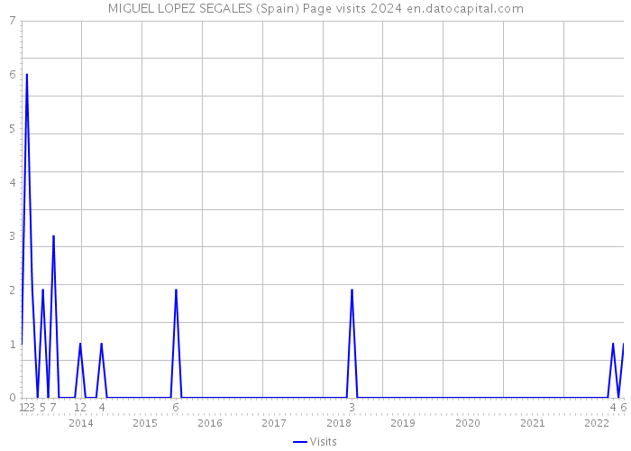 MIGUEL LOPEZ SEGALES (Spain) Page visits 2024 