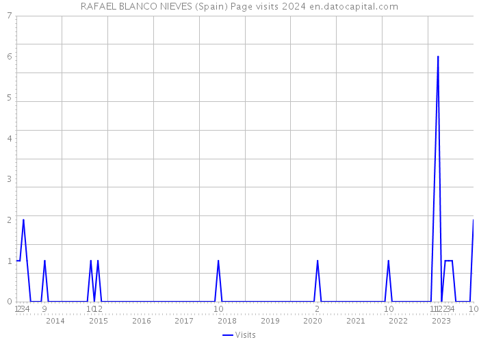 RAFAEL BLANCO NIEVES (Spain) Page visits 2024 