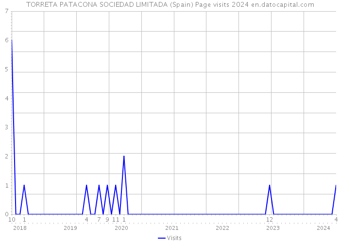 TORRETA PATACONA SOCIEDAD LIMITADA (Spain) Page visits 2024 