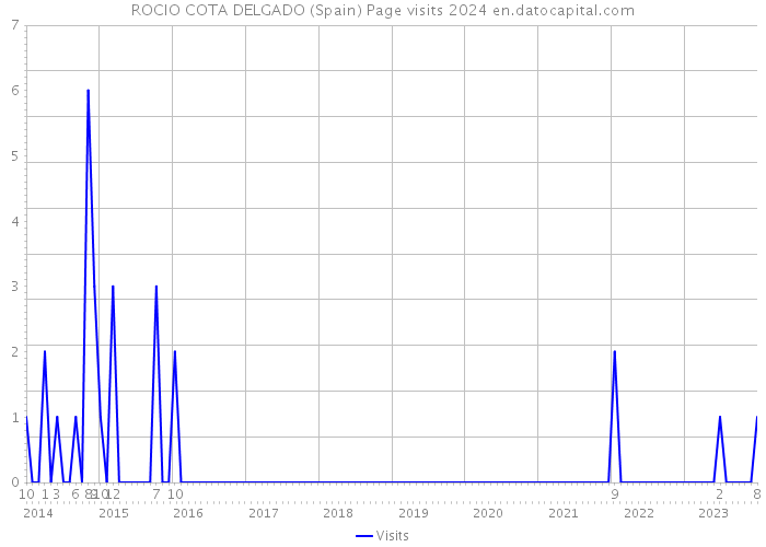 ROCIO COTA DELGADO (Spain) Page visits 2024 