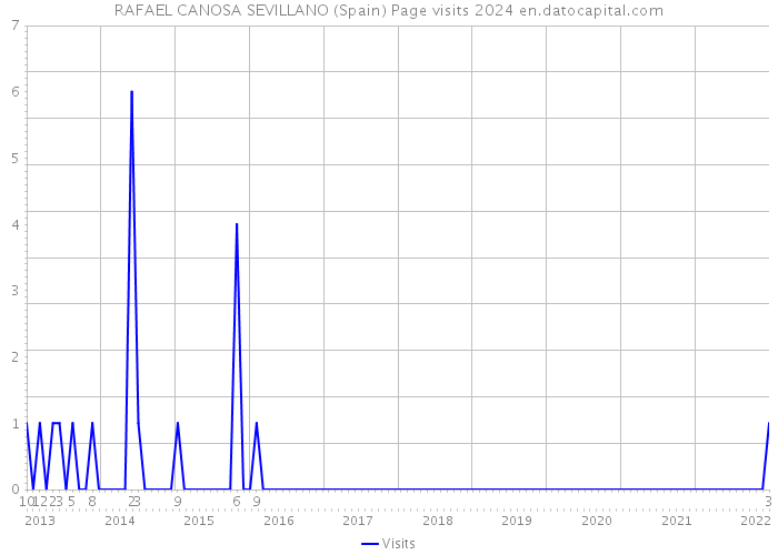 RAFAEL CANOSA SEVILLANO (Spain) Page visits 2024 