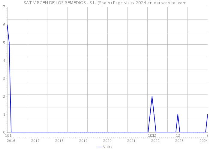 SAT VIRGEN DE LOS REMEDIOS . S.L. (Spain) Page visits 2024 