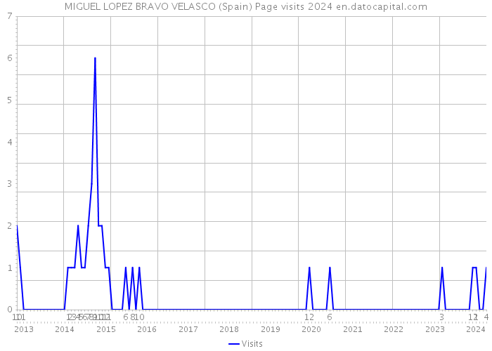 MIGUEL LOPEZ BRAVO VELASCO (Spain) Page visits 2024 