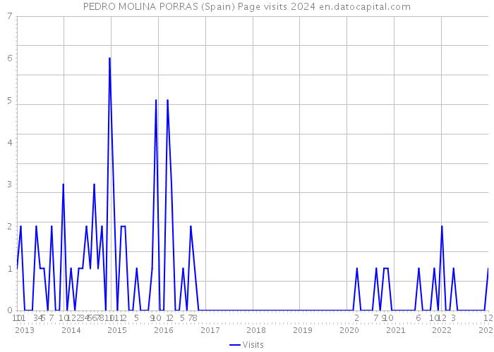 PEDRO MOLINA PORRAS (Spain) Page visits 2024 