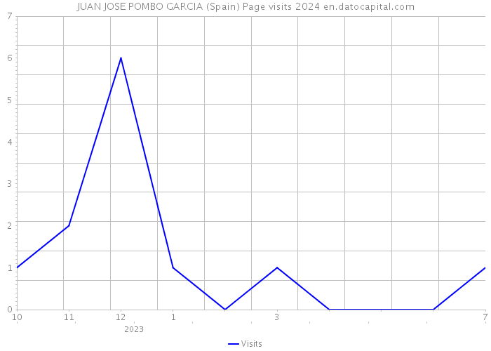 JUAN JOSE POMBO GARCIA (Spain) Page visits 2024 