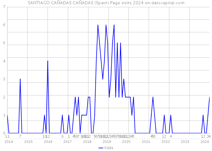 SANTIAGO CAÑADAS CAÑADAS (Spain) Page visits 2024 