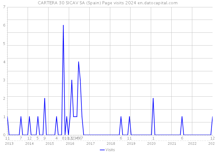 CARTERA 30 SICAV SA (Spain) Page visits 2024 