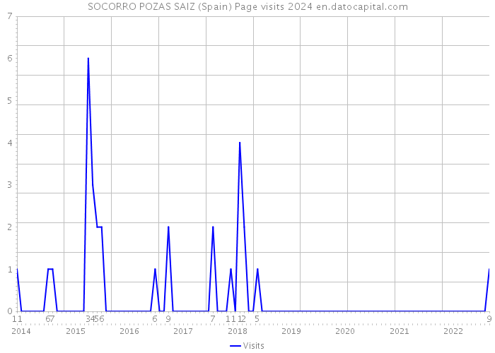 SOCORRO POZAS SAIZ (Spain) Page visits 2024 