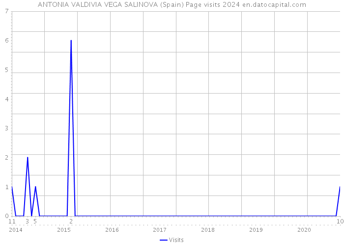 ANTONIA VALDIVIA VEGA SALINOVA (Spain) Page visits 2024 