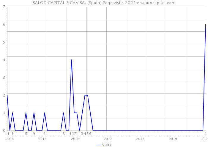 BALOO CAPITAL SICAV SA. (Spain) Page visits 2024 