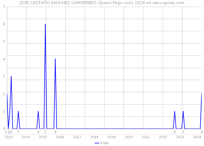 JOSE CASTAÑO SANCHEZ-CARNERERO (Spain) Page visits 2024 