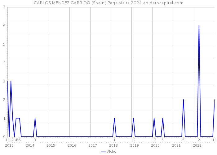 CARLOS MENDEZ GARRIDO (Spain) Page visits 2024 